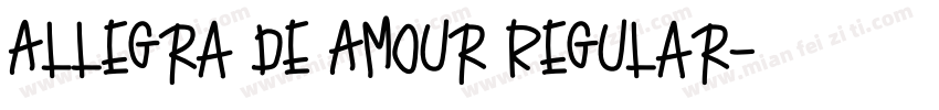 Allegra de Amour Regular字体转换